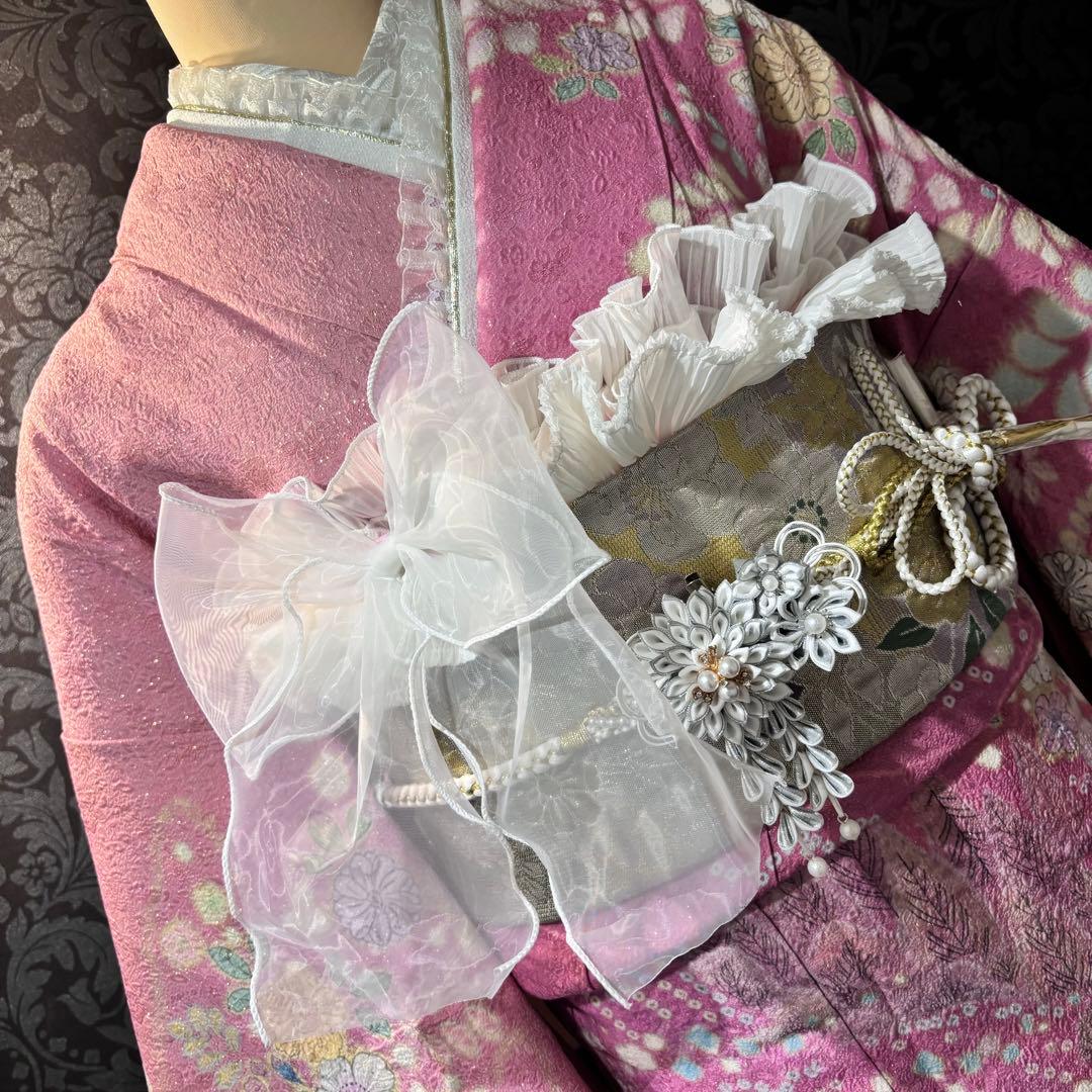 美品　辻ヶ花　花絞り　金通し　高級　刺繍　逸品　振袖　フルセット 振り袖