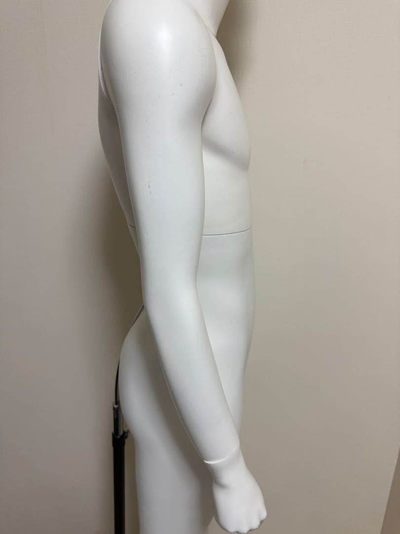 男性　全身トルソー　マネキン　白　高さ調整可能　ディスプレイ　店舗用品　ビジネス