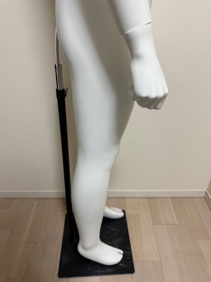 男性　全身トルソー　マネキン　白　高さ調整可能　ディスプレイ　店舗用品　ビジネス