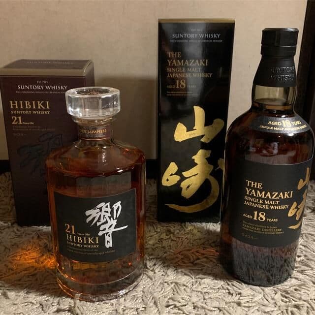 サントリー 山崎18年　響21年