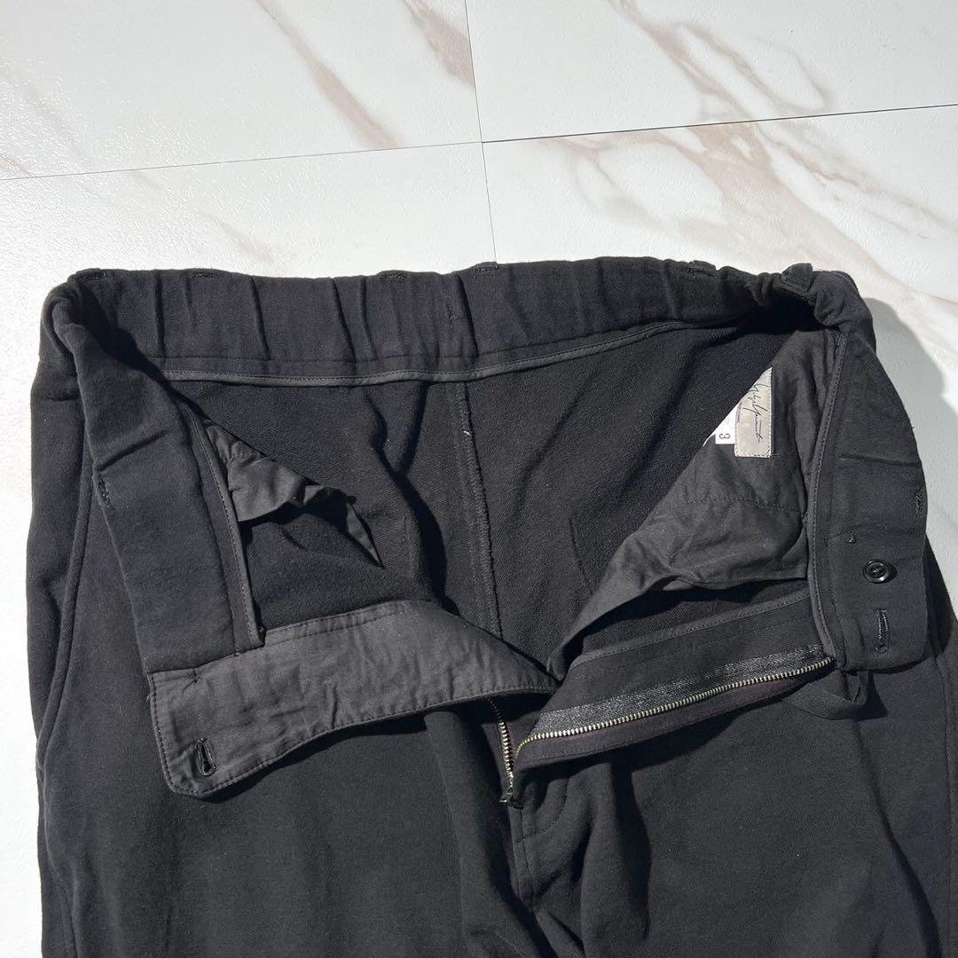 美品⭐️ヨウジヤマモトプールオム サルエルパンツ スウェット生地 ブラック 3
