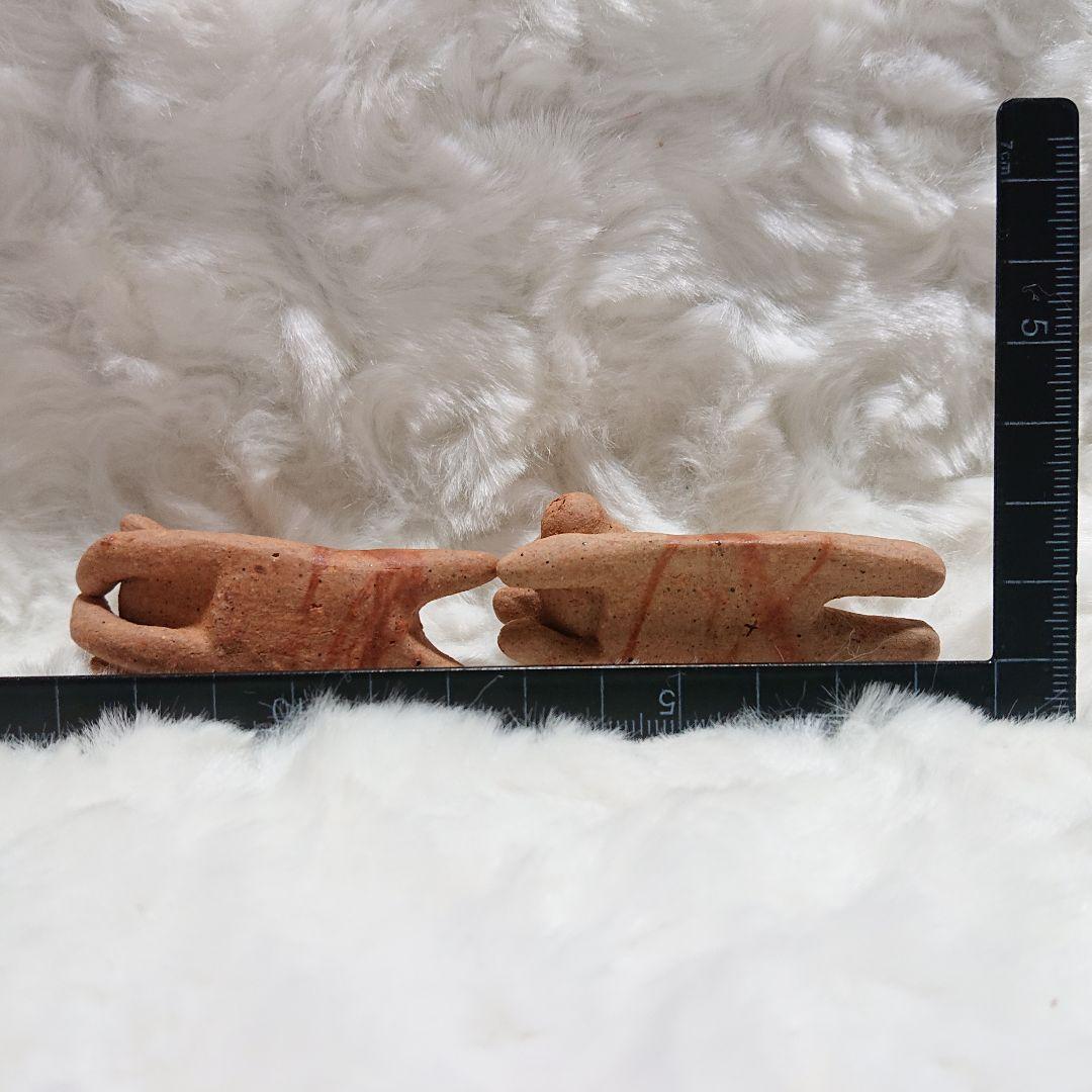 【2471】おねんね犬猫セット…備前焼