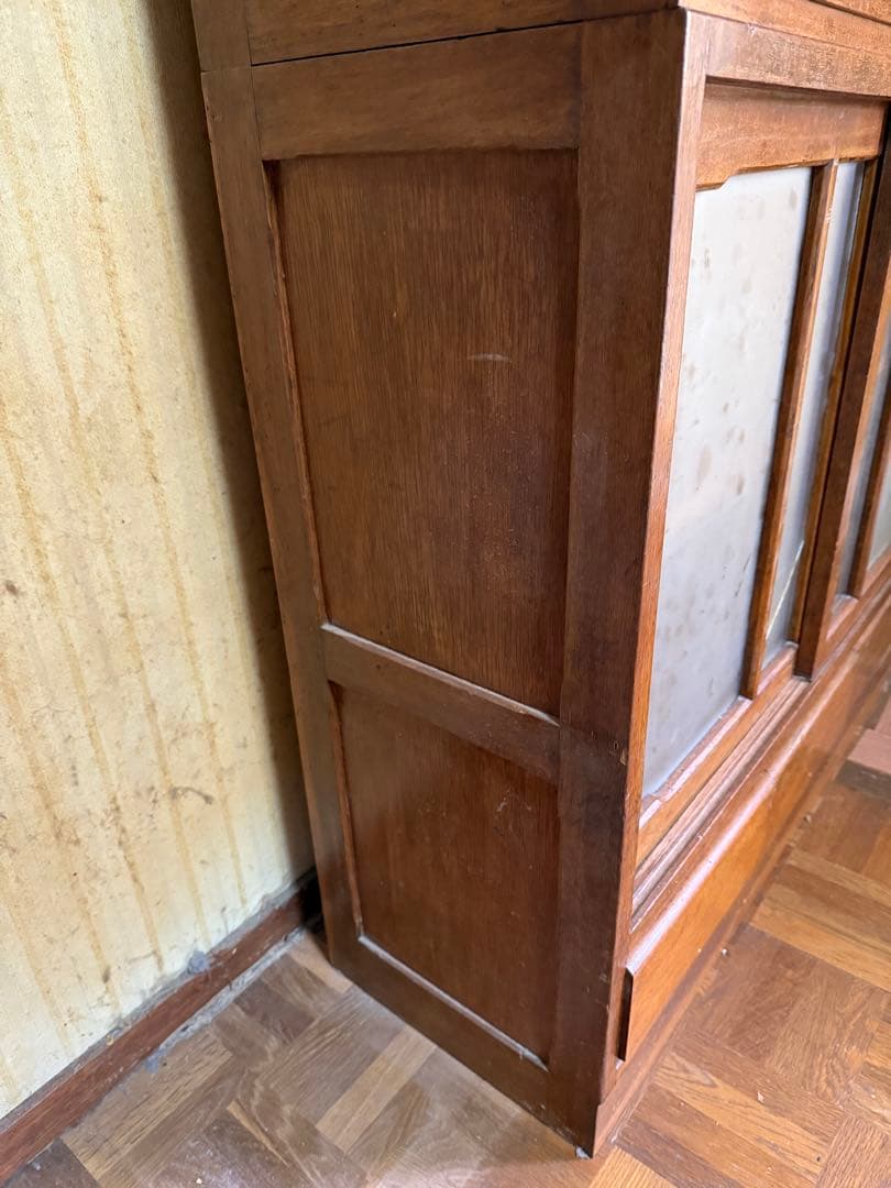 m*d様 【O-1672】食器棚 水屋 収納棚 キャビネット 昭和レトロ 古道具