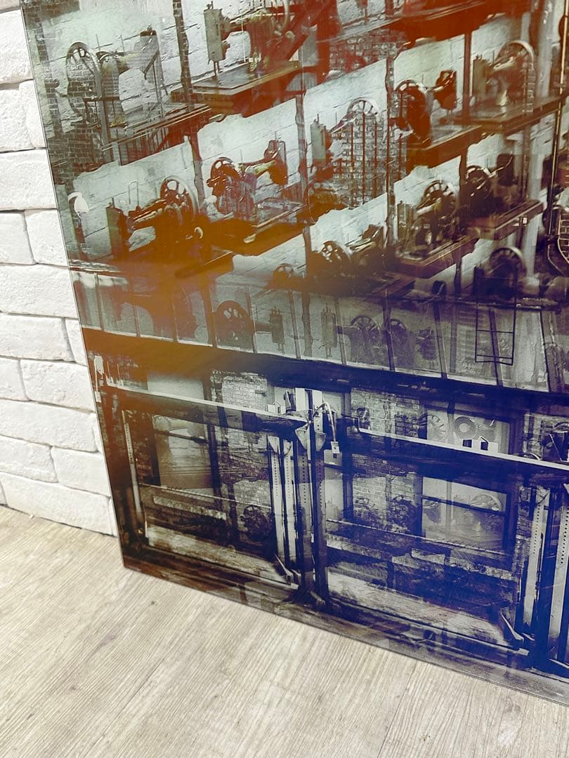 【東京都23区配送無料】定価5万円 ガラスアート 絵　ポスター　飾り　cm