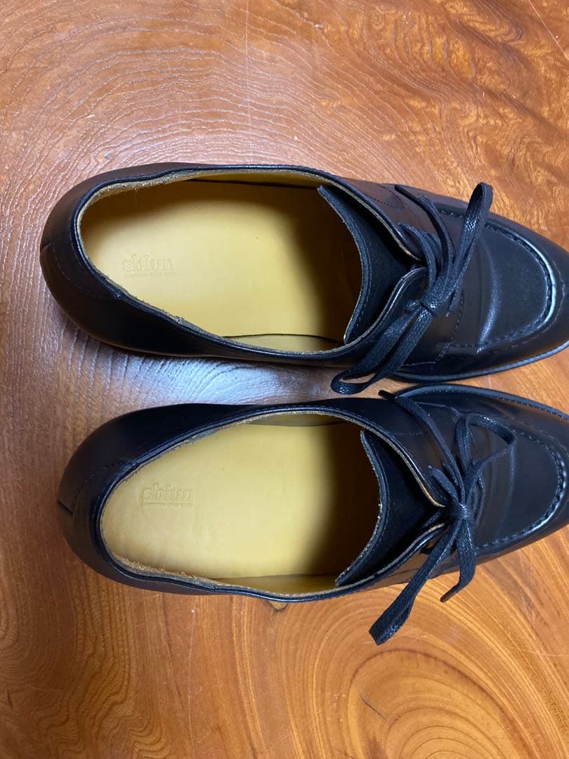 【完売品】【未使用級】shiun シウン uチップ ダービーシューズ