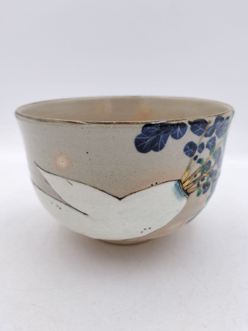 c164【未使用】茶碗 乾山 大根 南口閑粋 木箱 茶道具 NI14