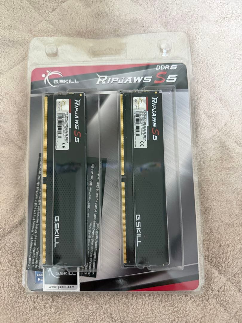 G.SKILL Ripjaws S5 DDR5 5600 32GB×2 新品