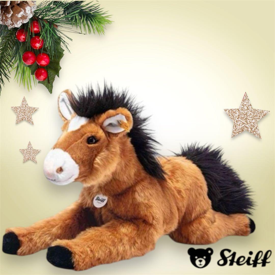 【限定1点‼️】シュタイフ　うま　全長45cm ぬいぐるみ　2026年　干支　祝い