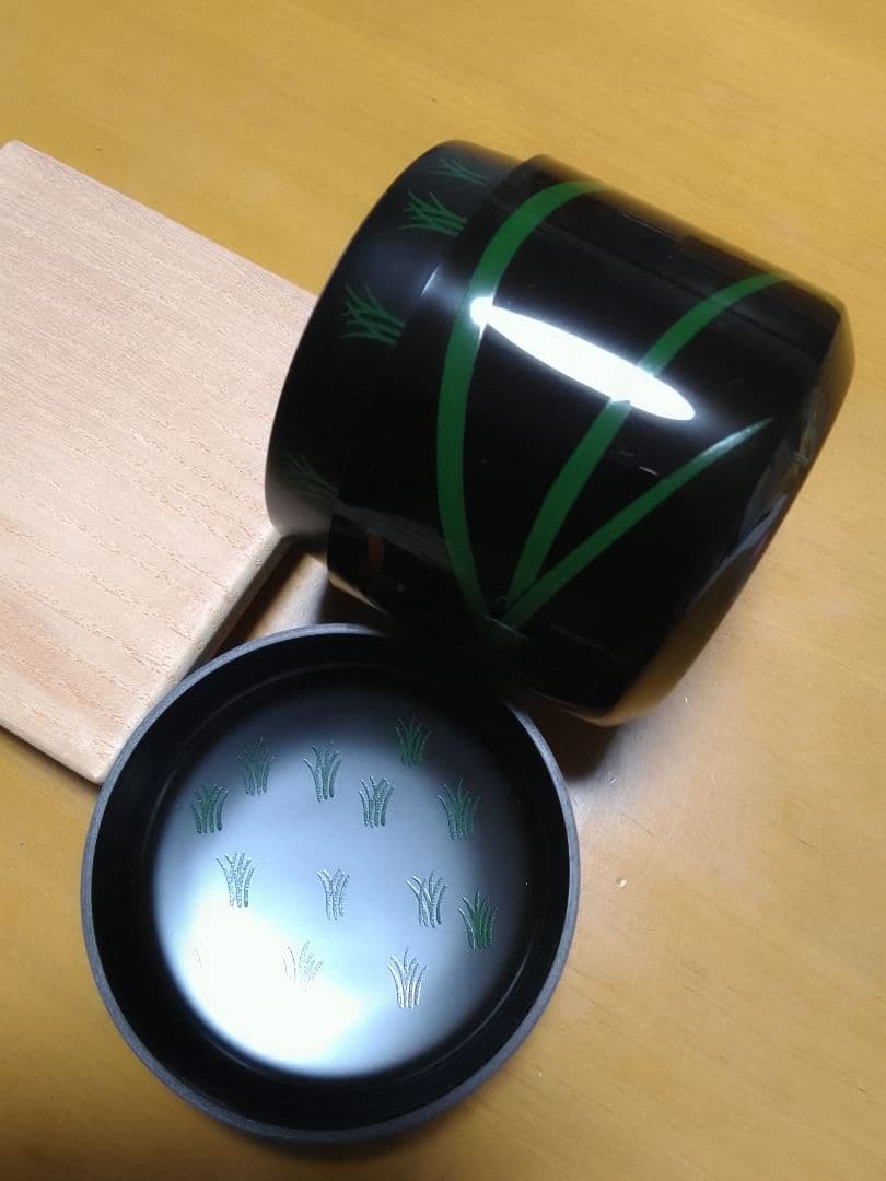 茶入れ 棗 茶道具 中村宗悦 雪吹棗 未使用品 003