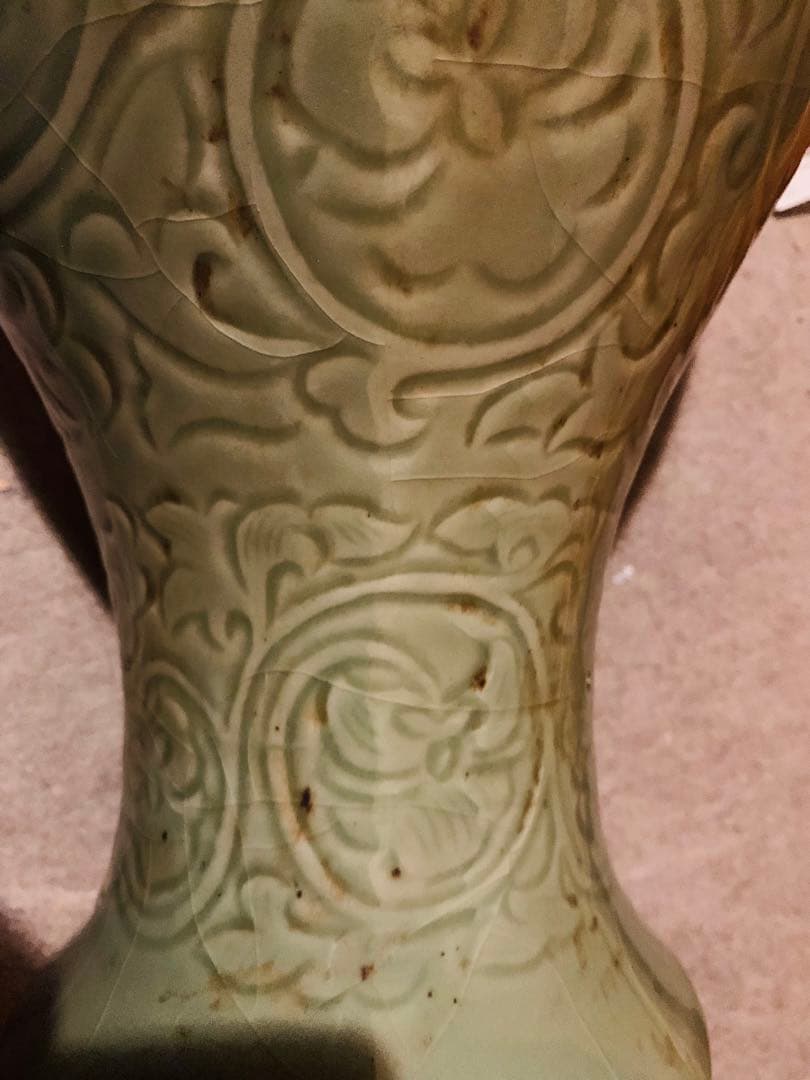 中国清時代竜泉窯大花瓶