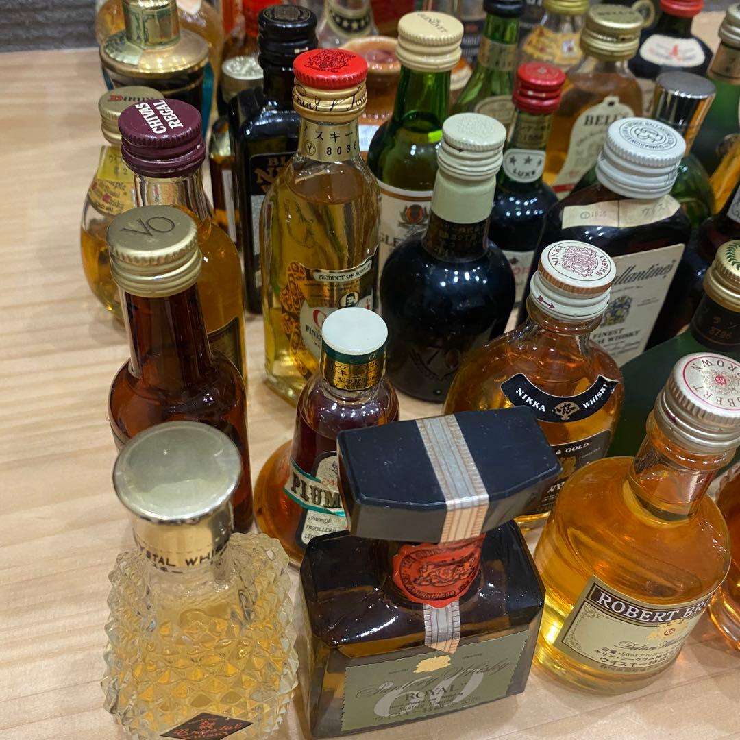 ミニボトル ミニチュア ウイスキー ブランデー コニャック 49本セット