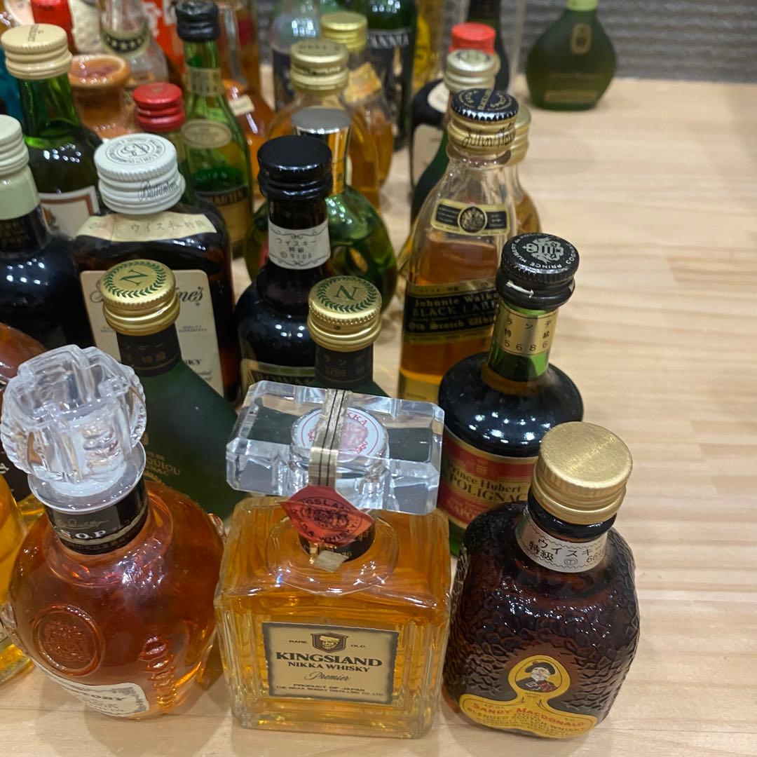 ミニボトル ミニチュア ウイスキー ブランデー コニャック 49本セット