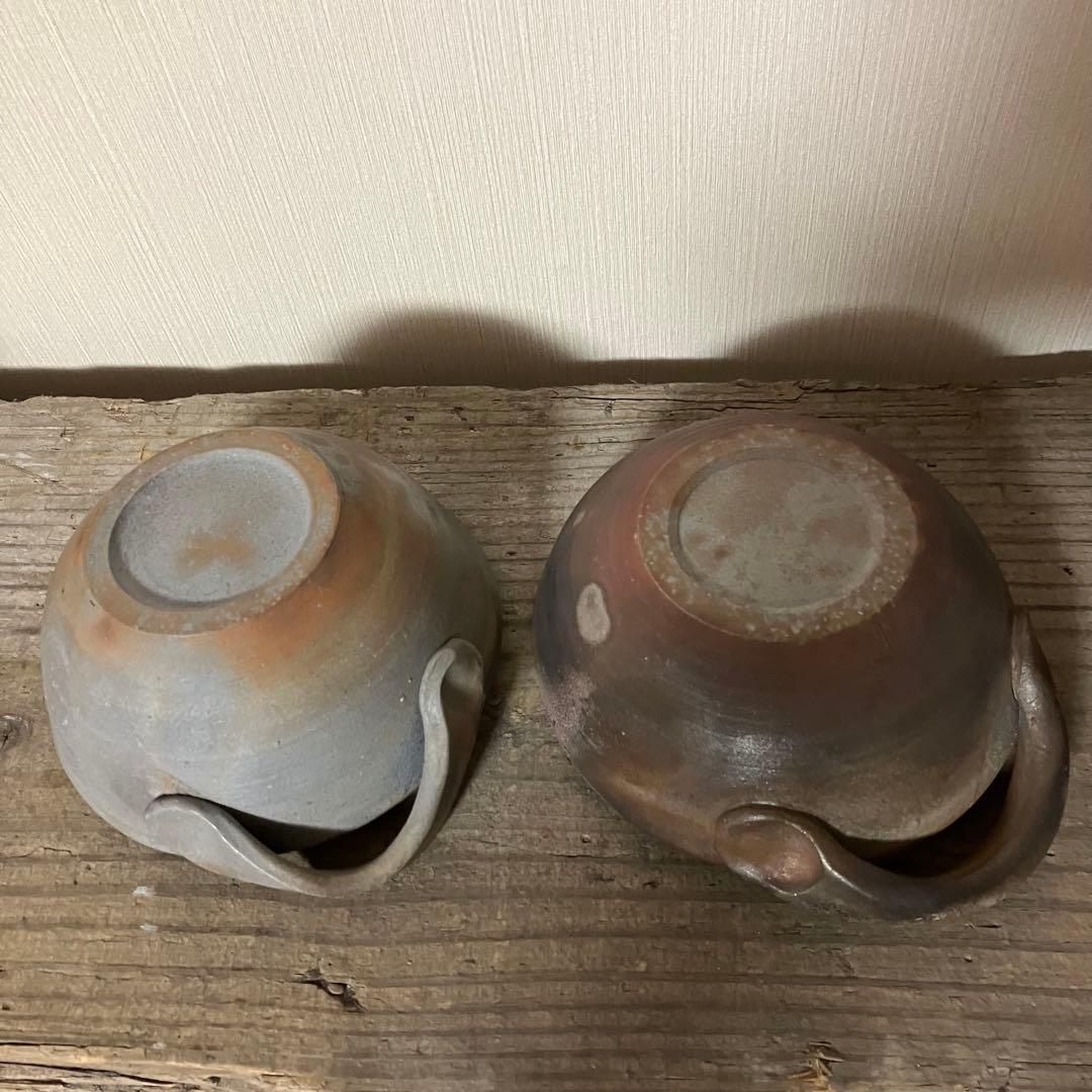 備前焼　スープマグ　マグカップ　2点セット