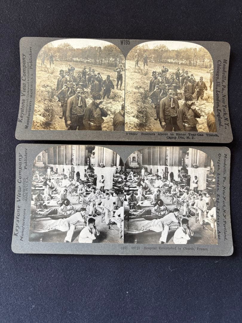 第一次世界大戦 ステレオ写真セット キーストーン社