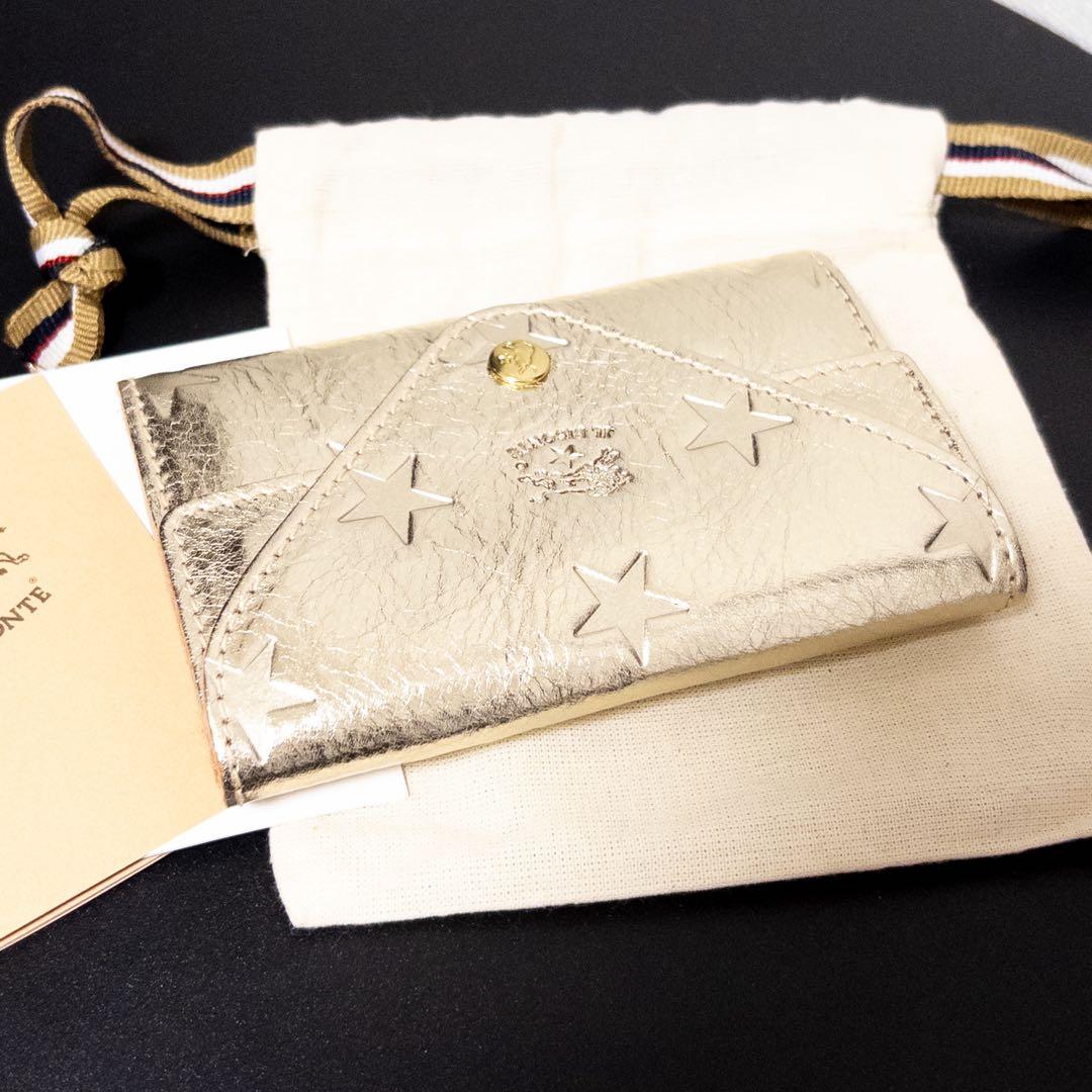 IL BISONTE 財布 プラチナ 日本限定 スター イルビゾンテ ゴールド