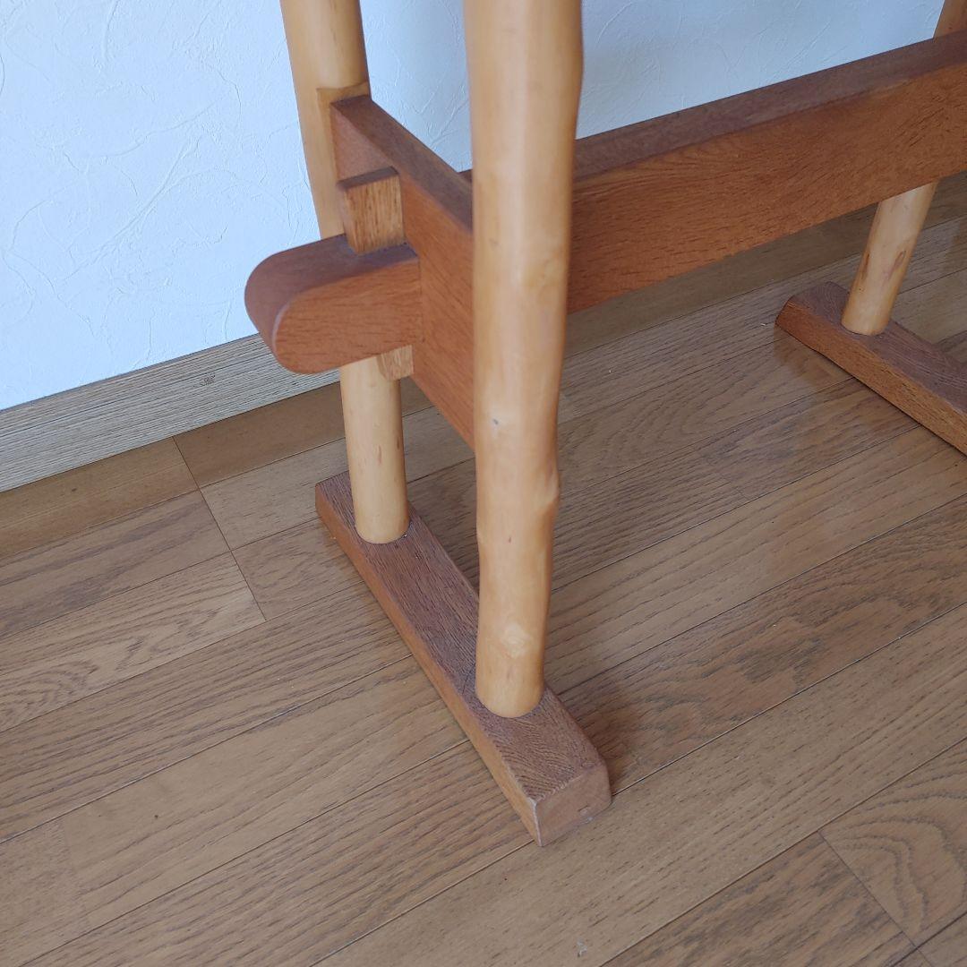 クラフト系木製テーブル