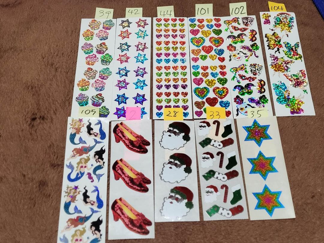 【か】アメリカのシール１シート４８０円サンディライオン好きな方も