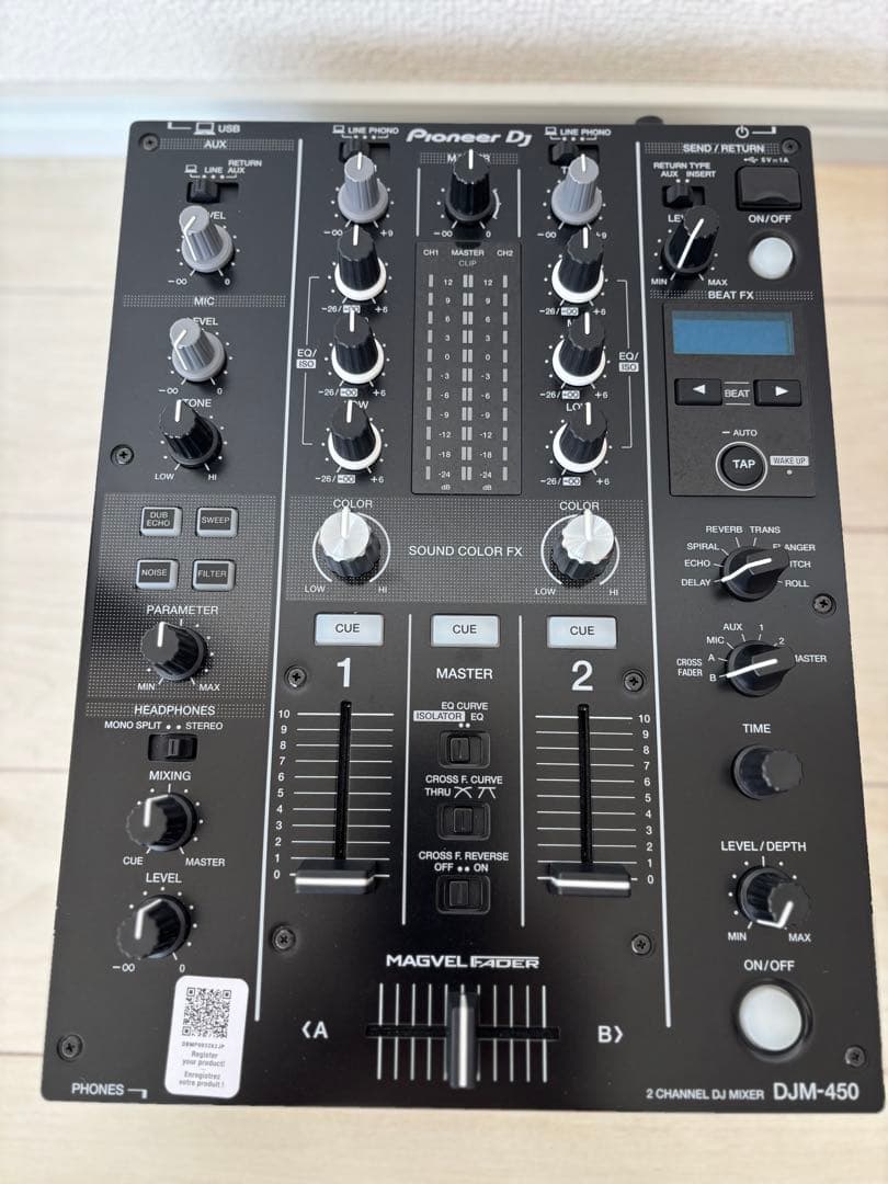 Pioneer DJ DJM-450 2チャンネルDJミキサー