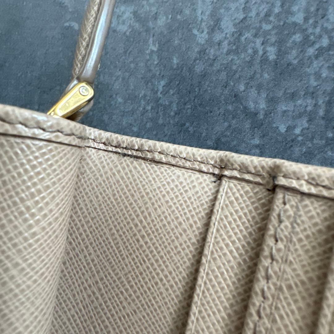 PRADA 1ML018 SAFFIANO Triang Cammeo 財布