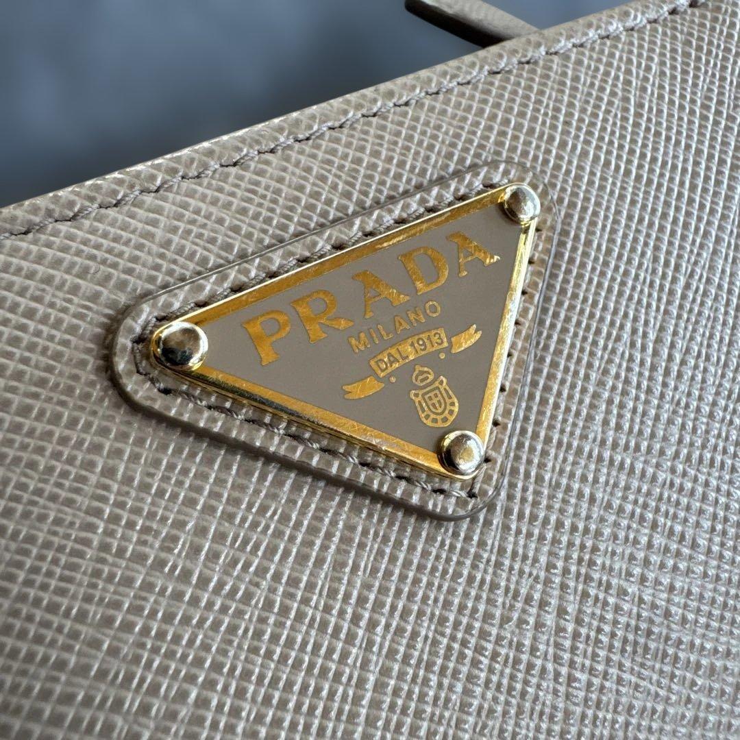 PRADA 1ML018 SAFFIANO Triang Cammeo 財布