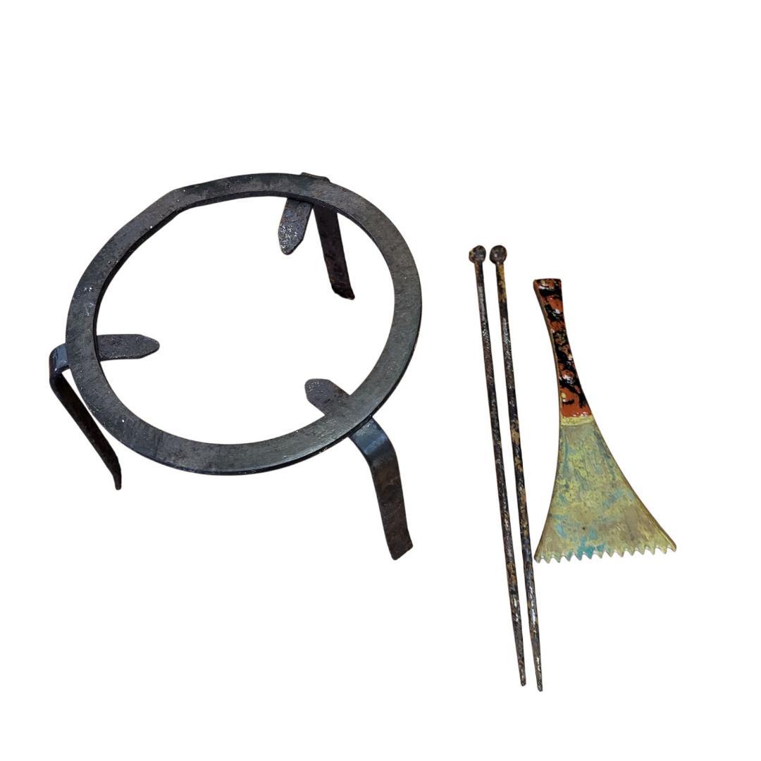 【極希少】レトロ アンティーク 火鉢 木製 天然木 関西火鉢 大和火鉢 角火鉢