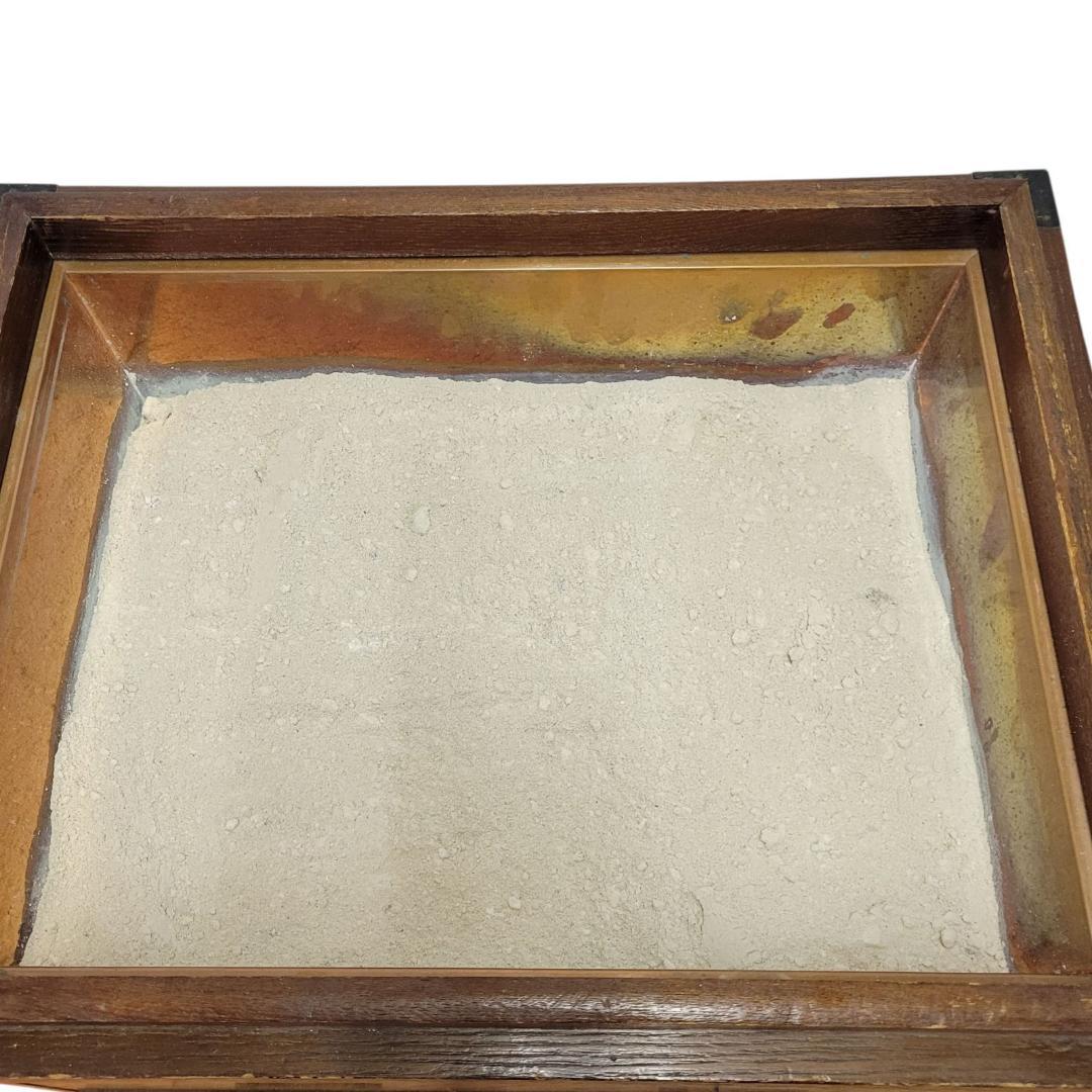 【極希少】レトロ アンティーク 火鉢 木製 天然木 関西火鉢 大和火鉢 角火鉢