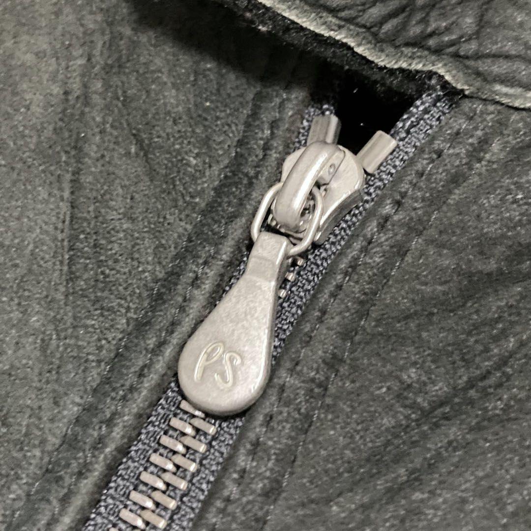 希少 ポールスミス ムートンジャケット レザー ライダースジャケット M〜L 黒