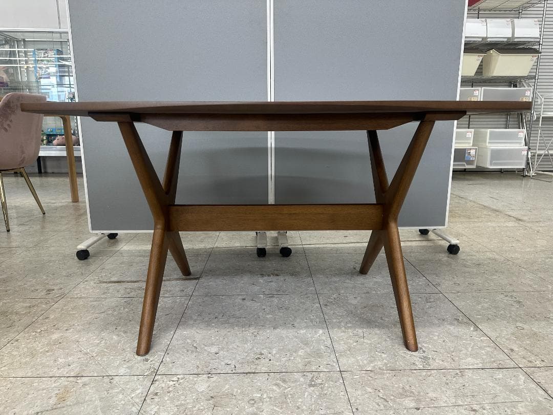 ニトリ ダイニングテーブルセット イス2脚 リラックスワイド ブラウン