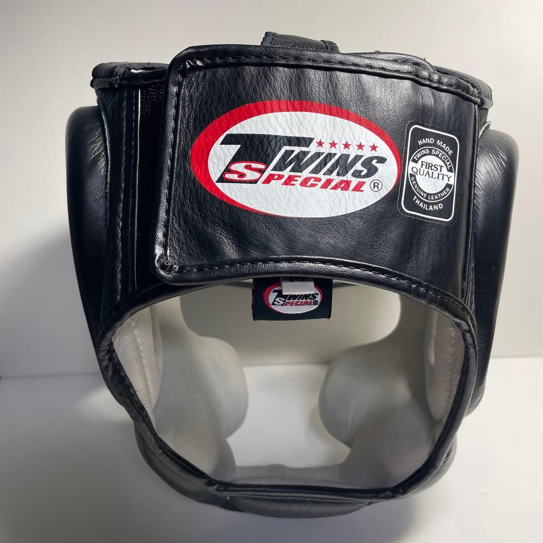 TWINS ヘッドギア M レザー　黒