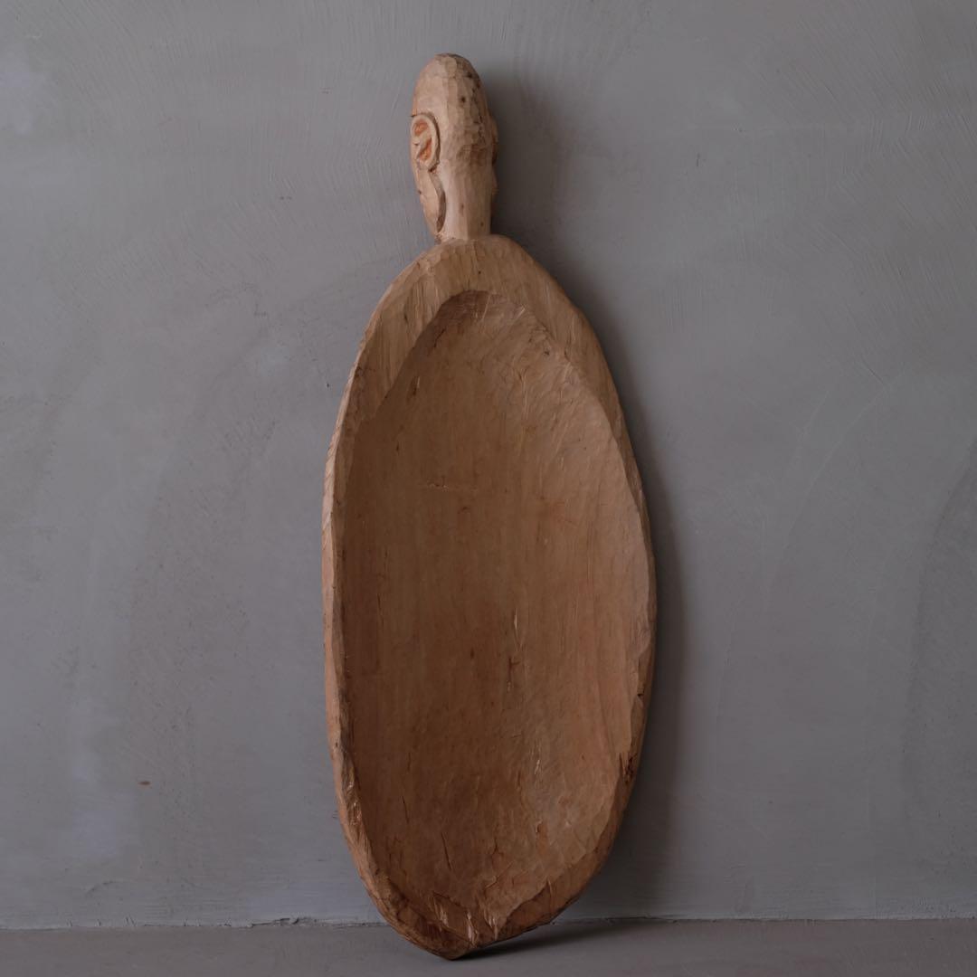 インドネシア パプア州 アスマット族 木彫盾C　プリミティブ アート 古美術