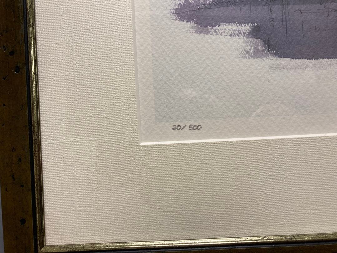 絵画　リトグラフ大　城塞　ジェームス・フォード　新品額装　箱付