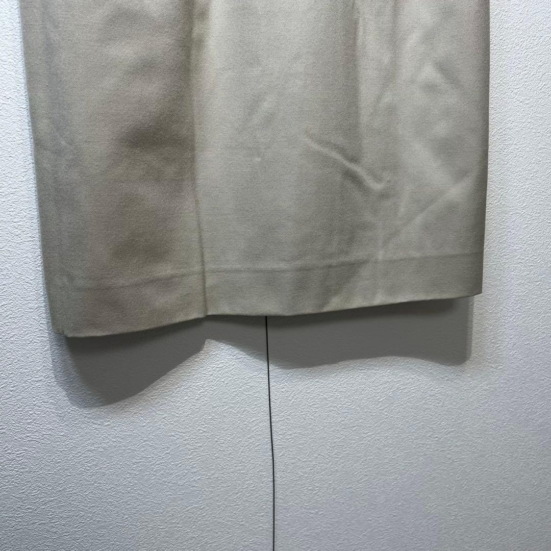 希少 クリスチャンディオール 上質 ウール タック デザイン タイト スカート