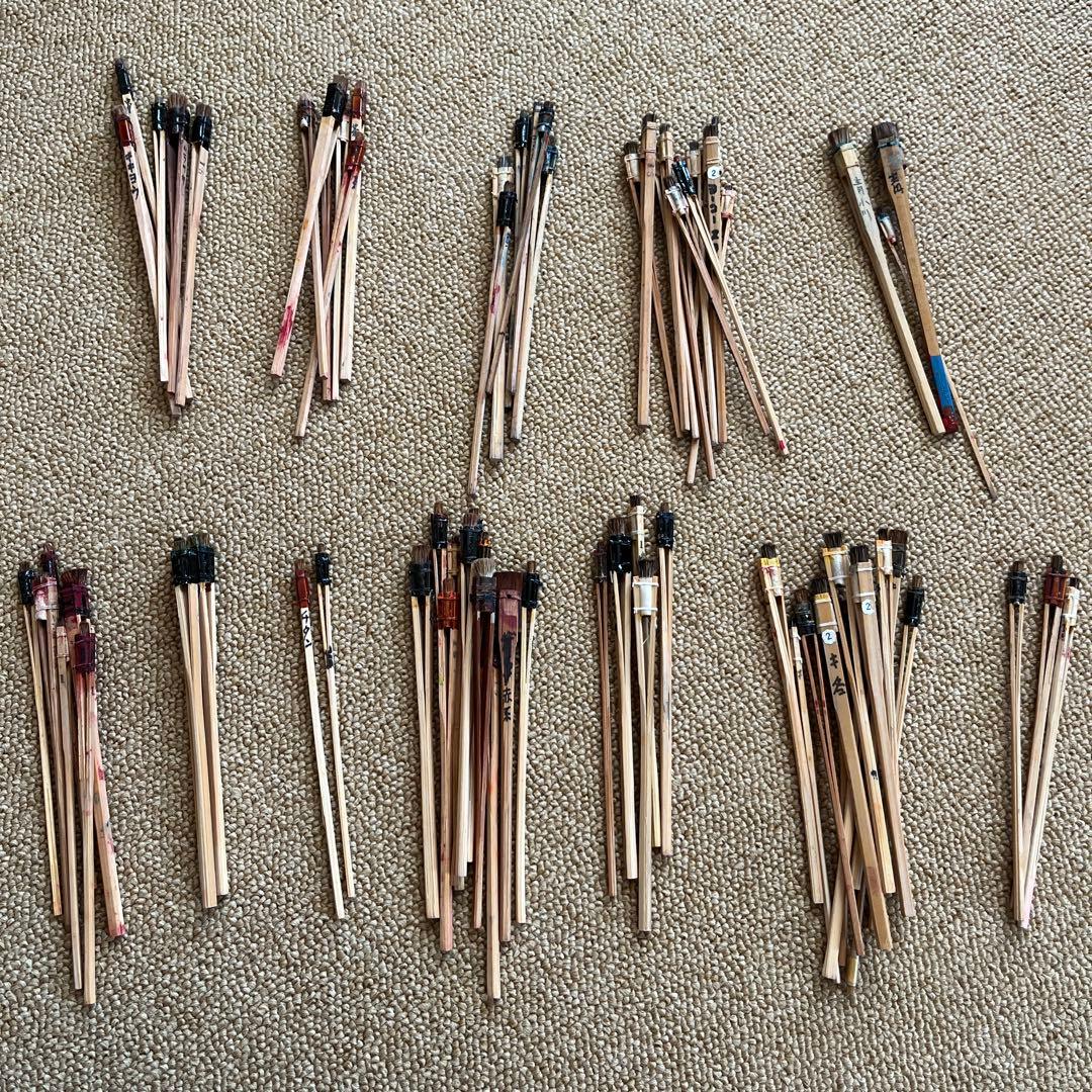 紅型用刷り込み刷毛　74本