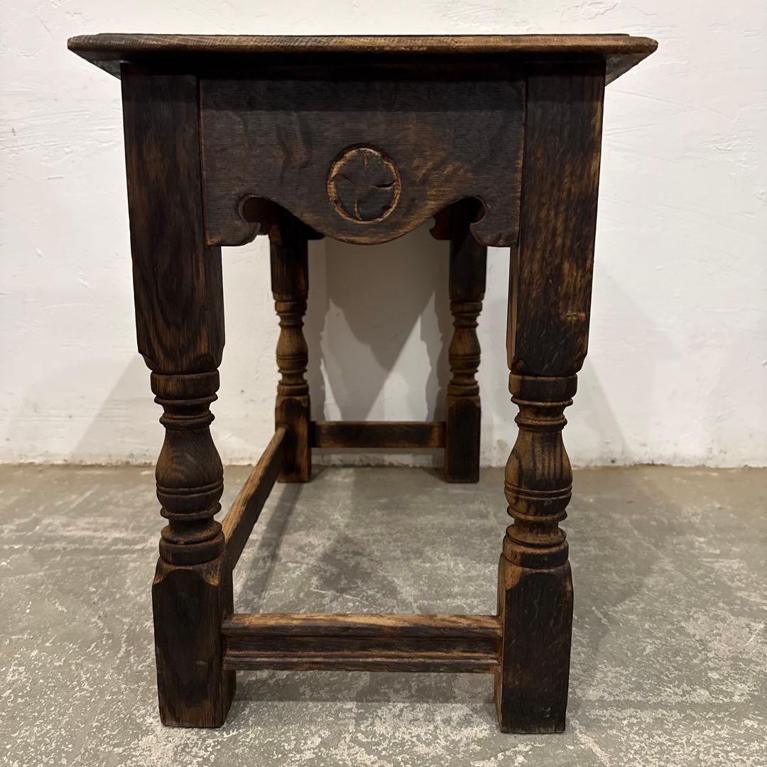 ビンテージ　木製サイドテーブル　大