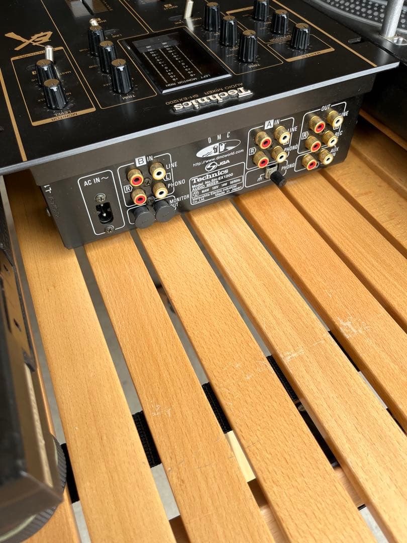 Technics ターンテーブル 2台とDJミキサーセット　テクニクス