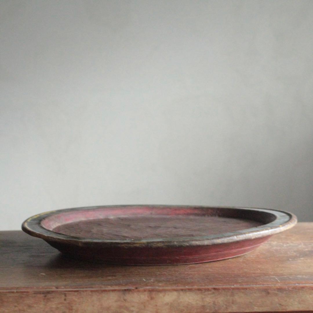 枯れ盆 酒器膳 古道具 アンティーク くり抜き盆 盆