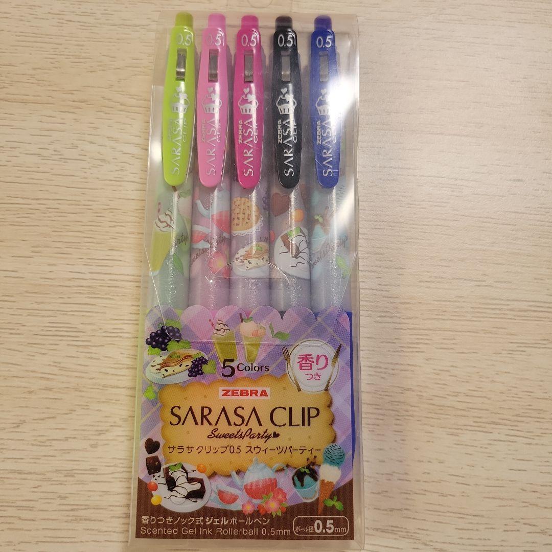 【激レア】【新品、未使用】ZEBRA SARASA CLIP 5色 香り付き