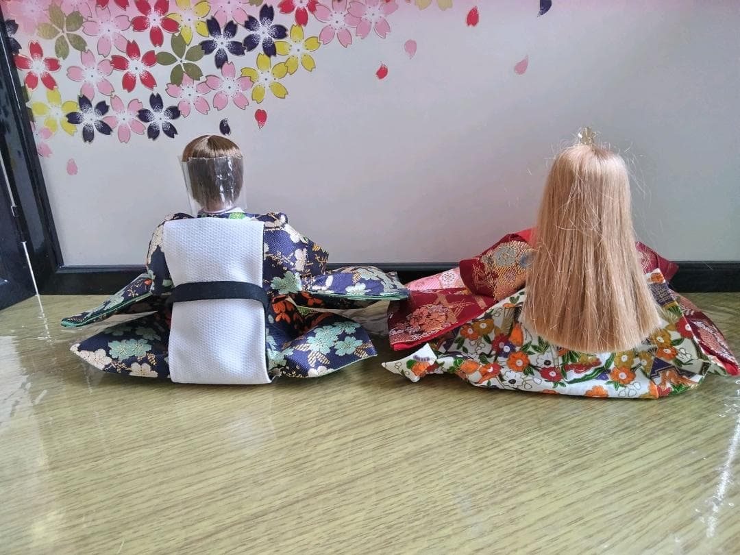 雛人形　リカちゃん 　かける君　親王雛セット　リメイク品　①