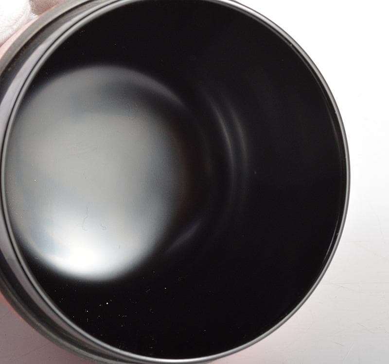 茶道具　竹内幸斎作　芽張柳蒔絵　中棗　共箱　V　R4691