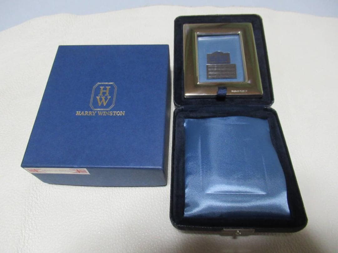 ◆非売品 1996年！ハリーウィンストン 純銀製(925) 携帯折り畳み写真立て