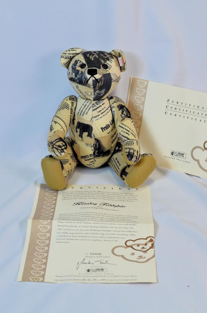 【美品】シュタイフ カタログテディベア 30cm　世界限定2007体