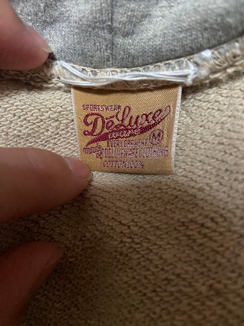 デラックスウエア　フルジップパーカー　ジップフーディ　美品　M グレー