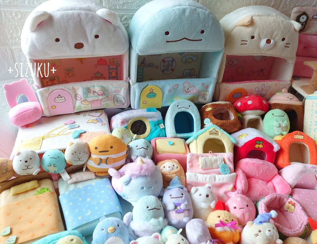 【豪華85点】すみっコぐらし ハウス おきがえ てのり等 ぬいぐるみ まとめ売り