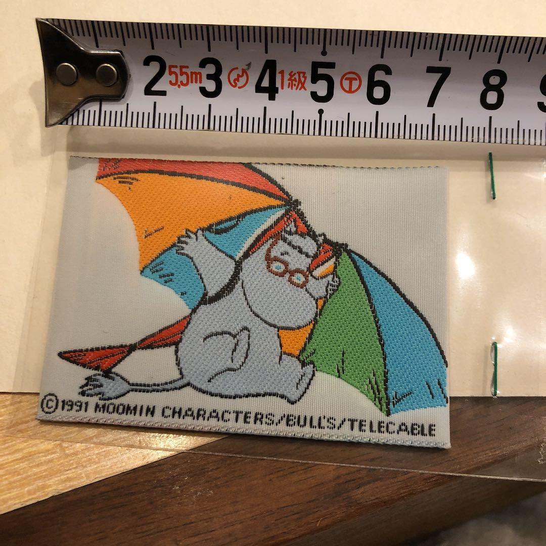 (未使用)ムーミン　bull'sの刺繍タグワッペン3枚セット。