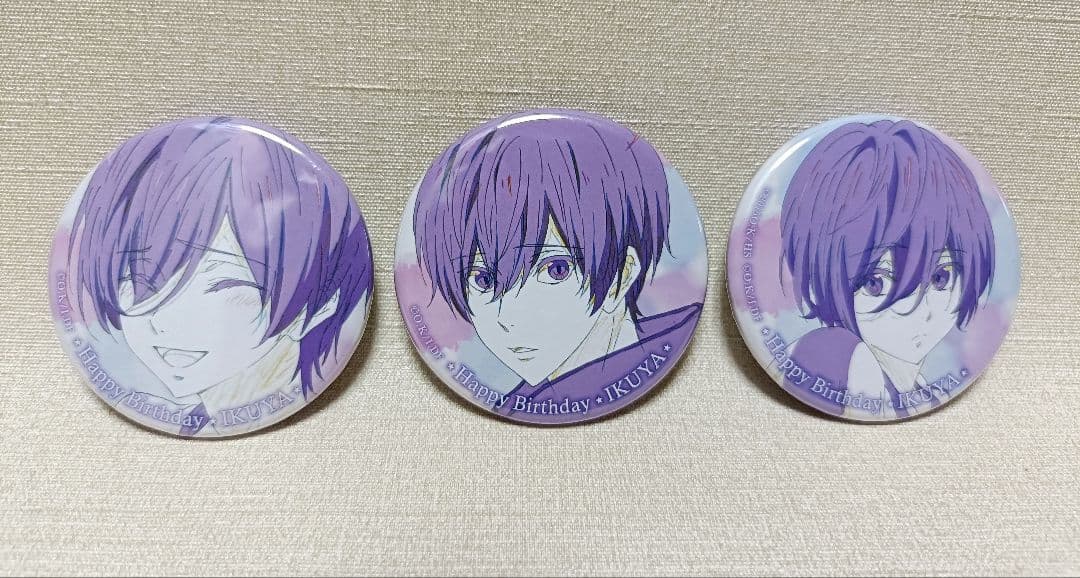 ⑧Free! 　缶バッジ　桐嶋郁弥　3点セット