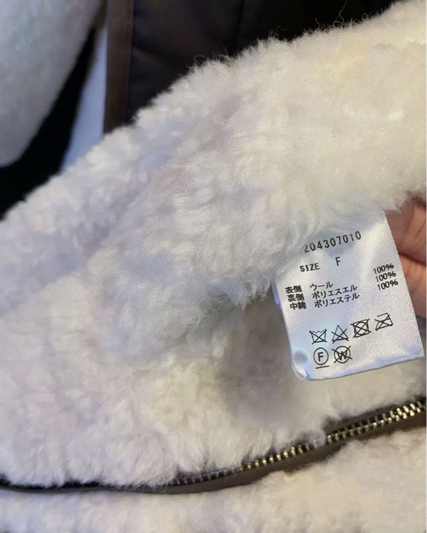 CASA FLINE ウールボア×再生ポリエルテルリバーシブルコート