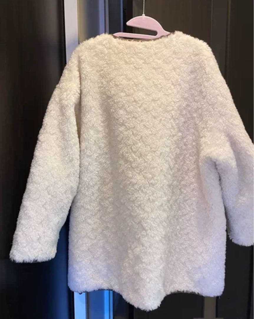 CASA FLINE ウールボア×再生ポリエルテルリバーシブルコート