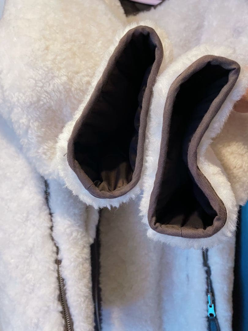 CASA FLINE ウールボア×再生ポリエルテルリバーシブルコート