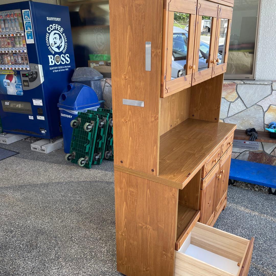 美品　今村家具工芸 食器棚 キッチンカップ