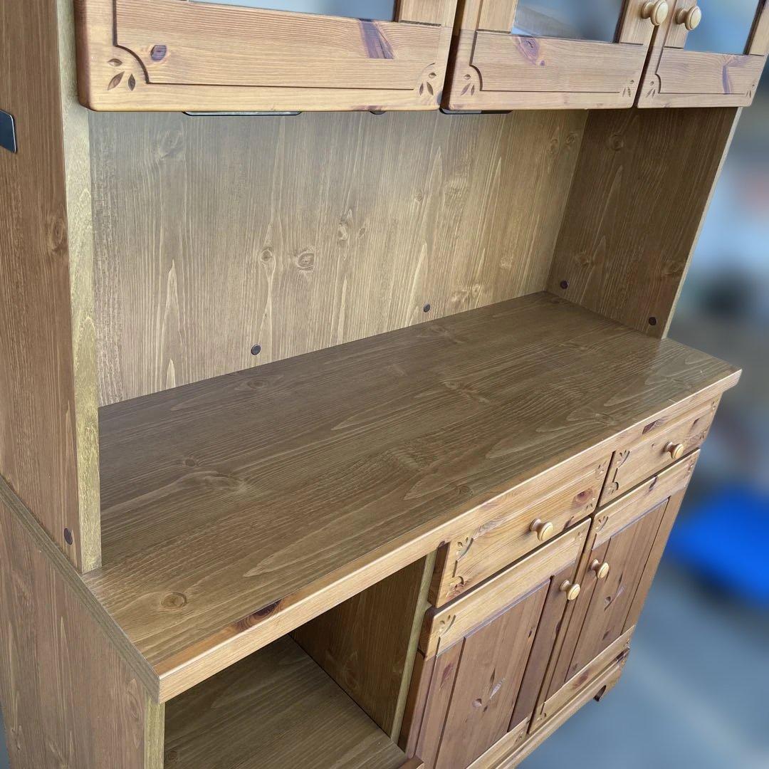 美品　今村家具工芸 食器棚 キッチンカップ